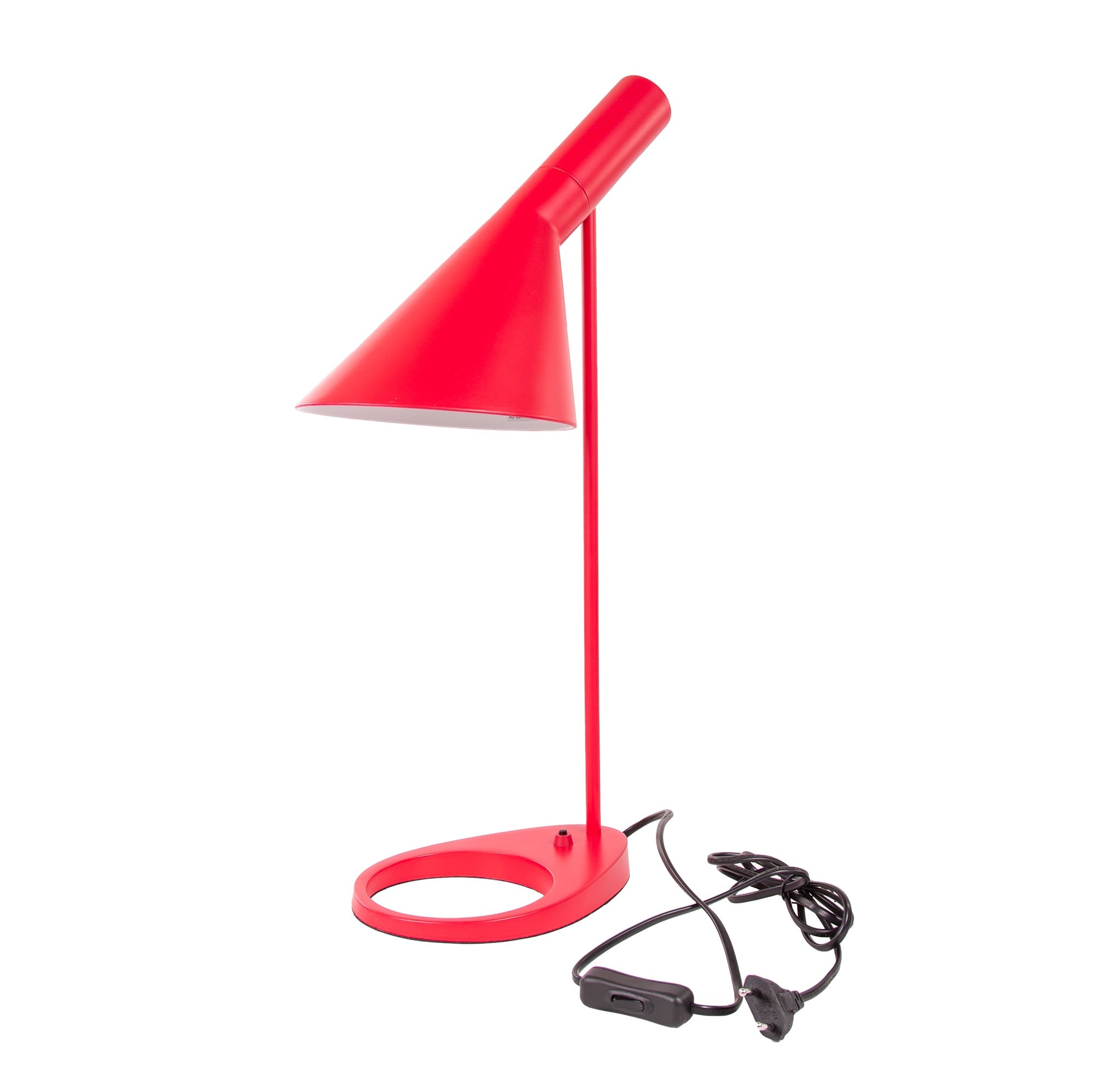 Arne Jacobsen style, Lampe de table DD D AJ Lampe rouge