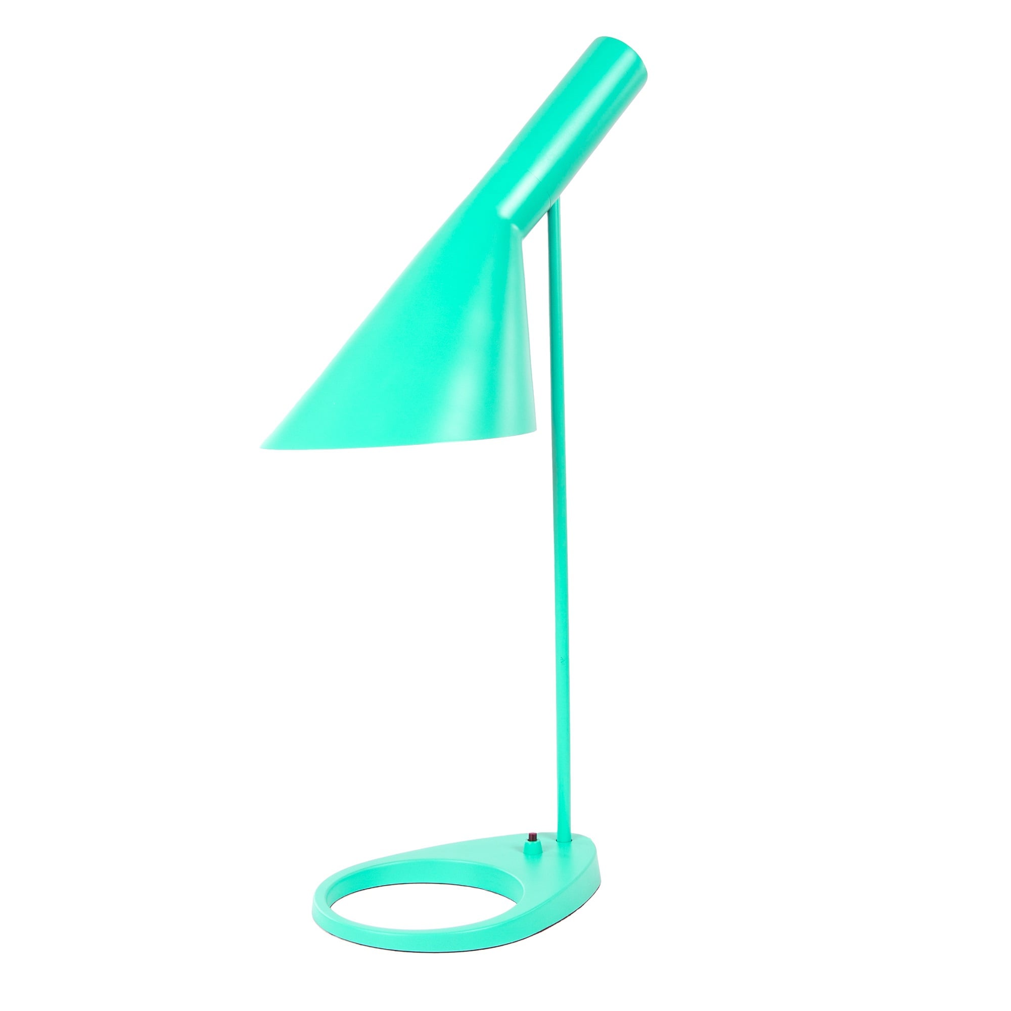 Arne Jacobsen style, Lampe de table DD D AJ Lampe bleu clair