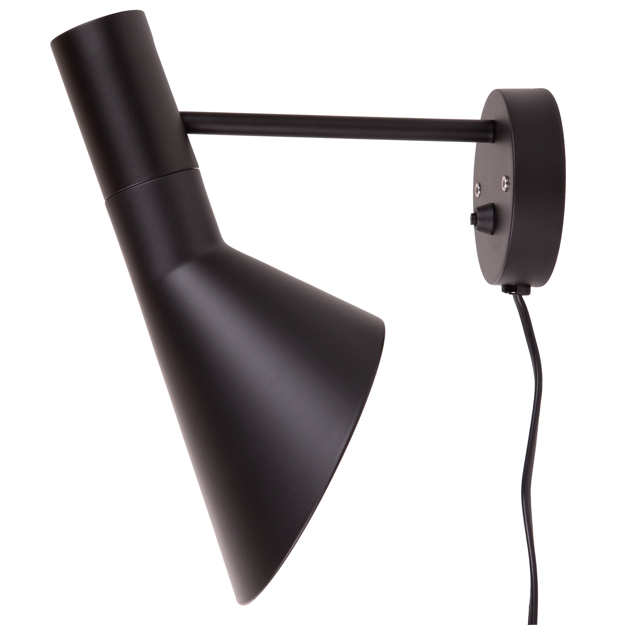 Arne Jacobsen style, Lampe murale DD D AJ Lampe noir