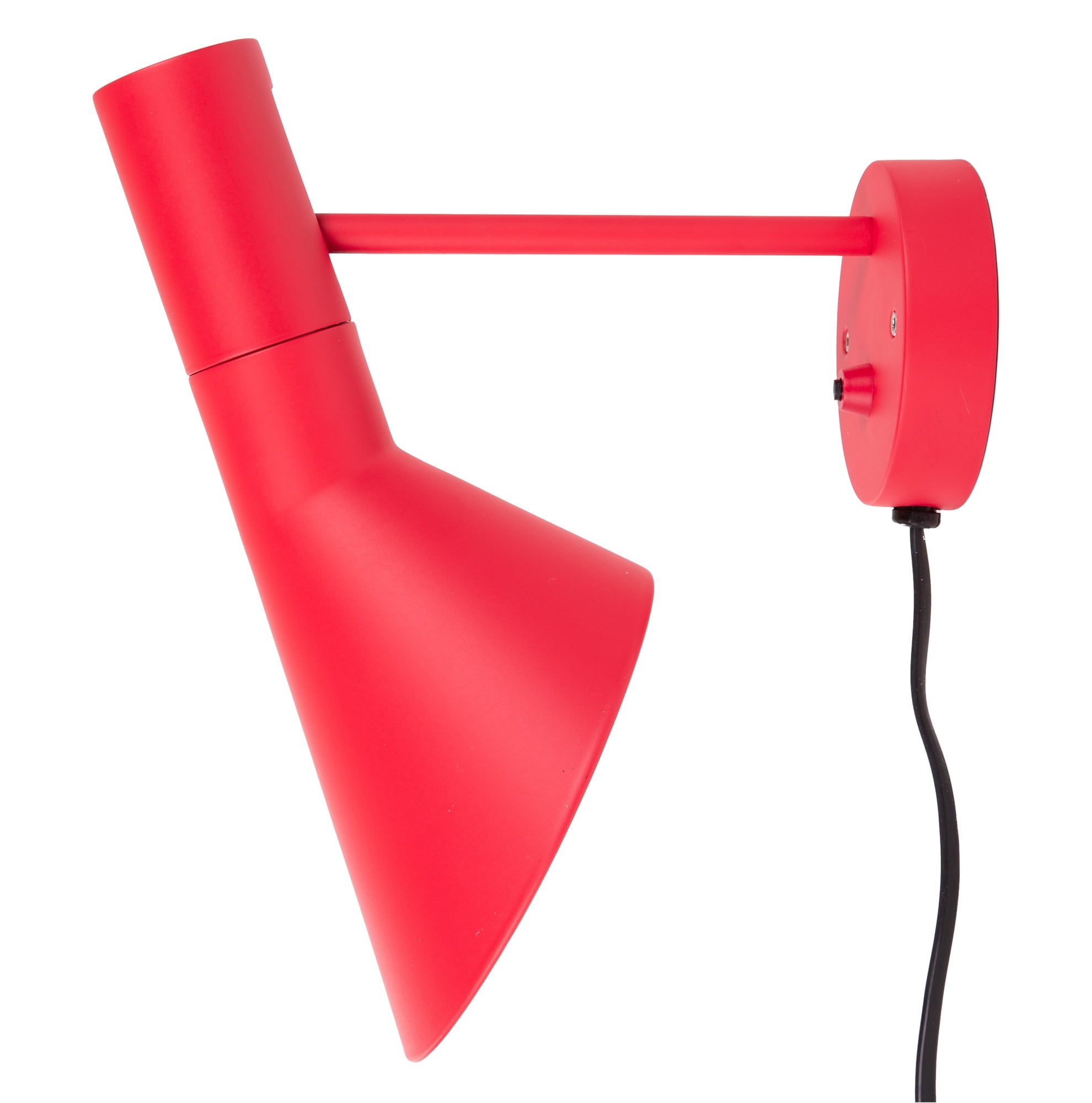 Arne Jacobsen style, Lampe murale DD D AJ Lampe rouge