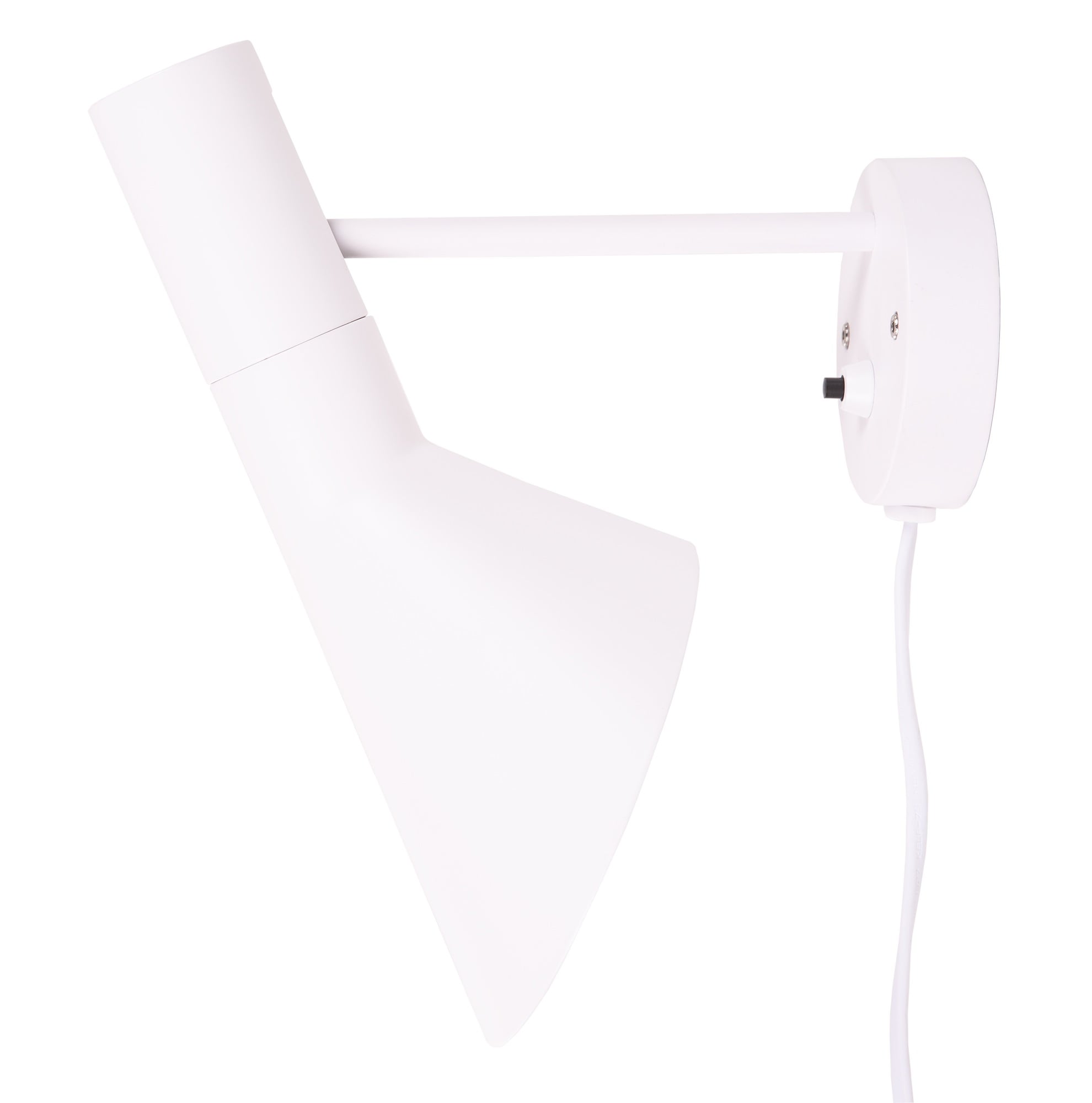 Arne Jacobsen style, Lampe murale DD D AJ Lampe blanc