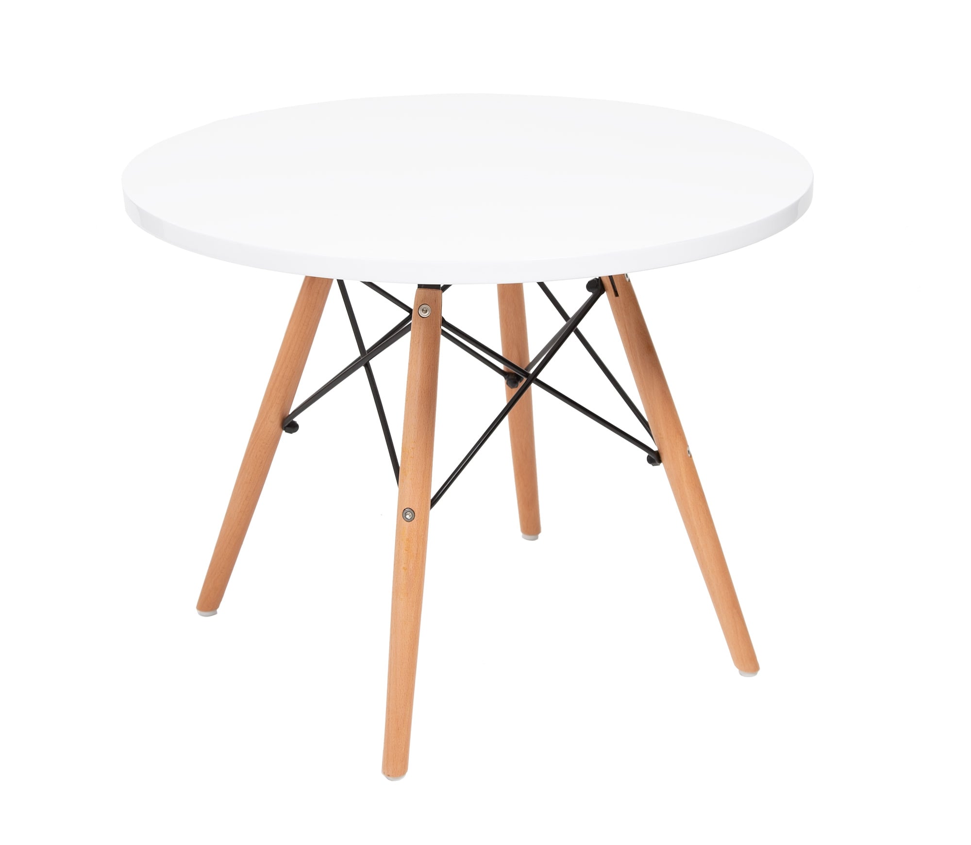 Charles Eames style, La table des enfants CTR ronde juniors blanc
