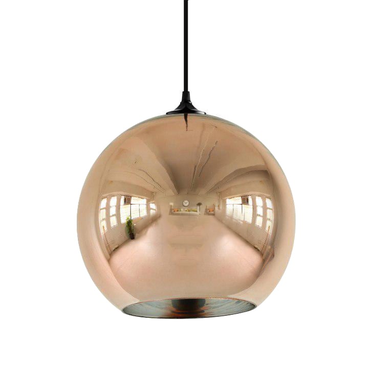 Roberto Menghi style, Pendentif lampe de cuivre 35cm cuivre 35cm