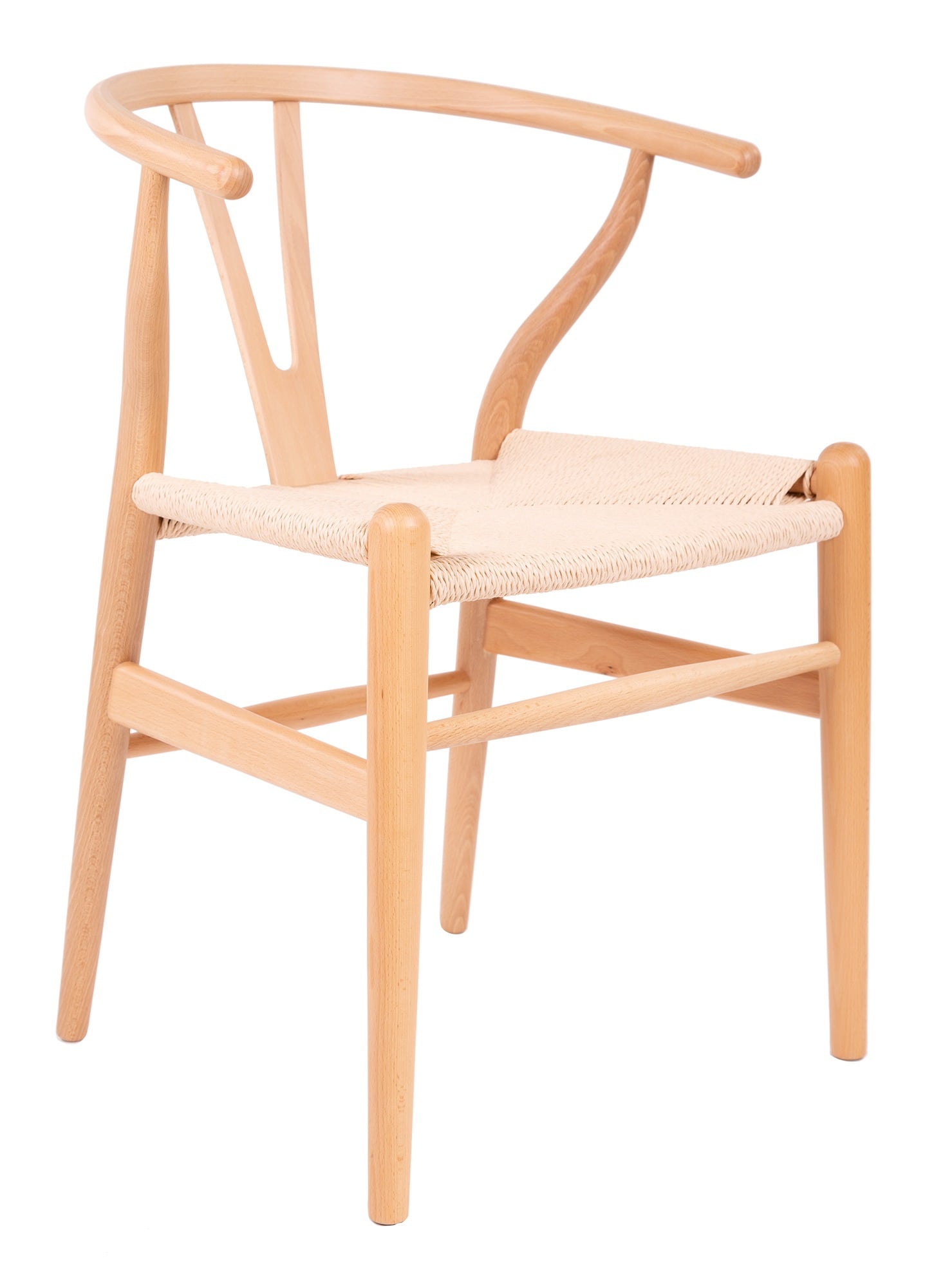 Wegner style, Chaise de salle à manger Y-chair wishbone CH24 naturel natural