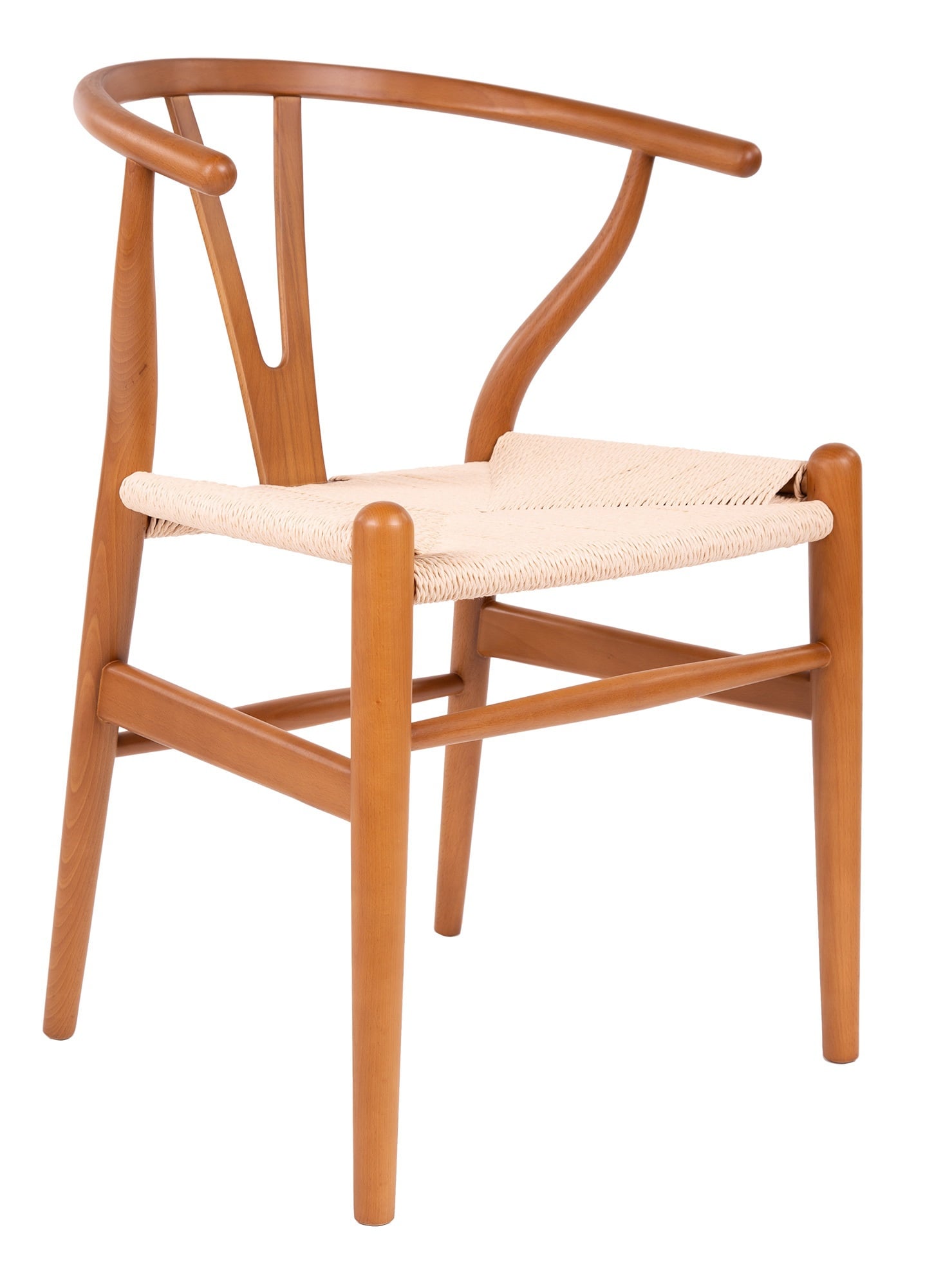 Wegner style, Chaise de salle à manger Y-chair wishbone CH24 noyer natural