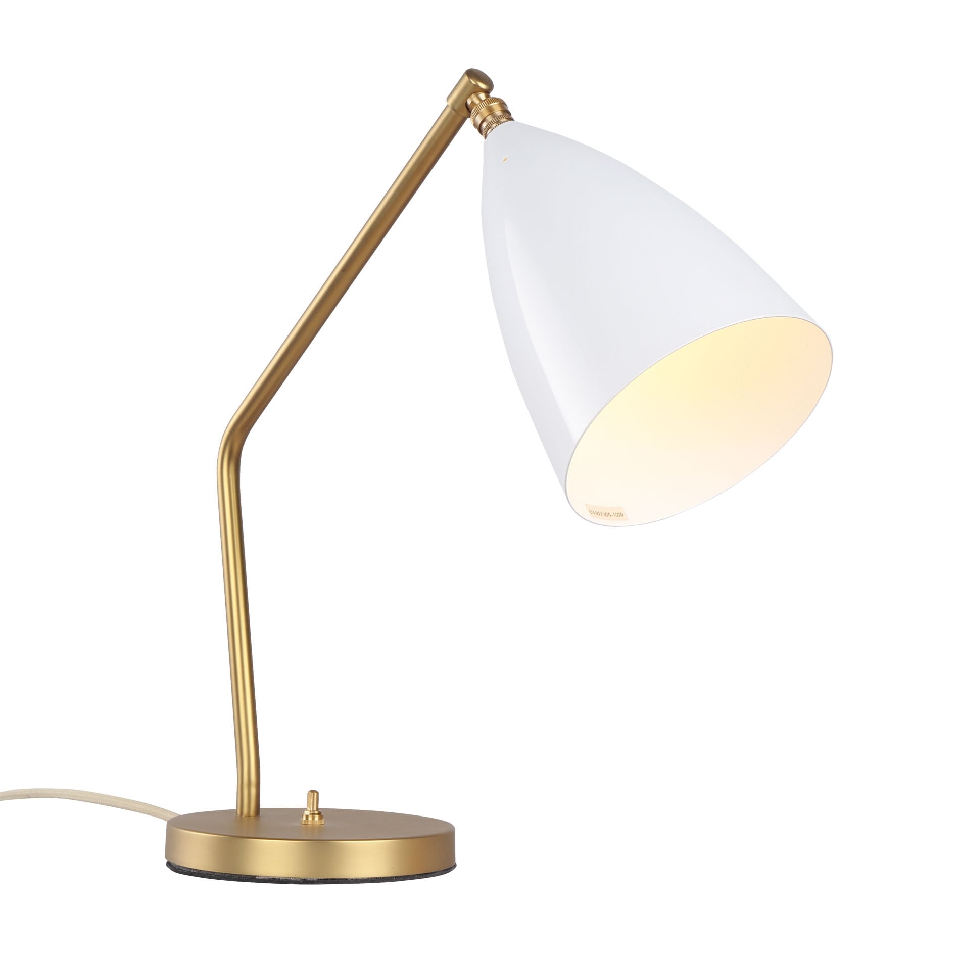 Greta Magnusson style, Lampe de table Gräshoppa blanc