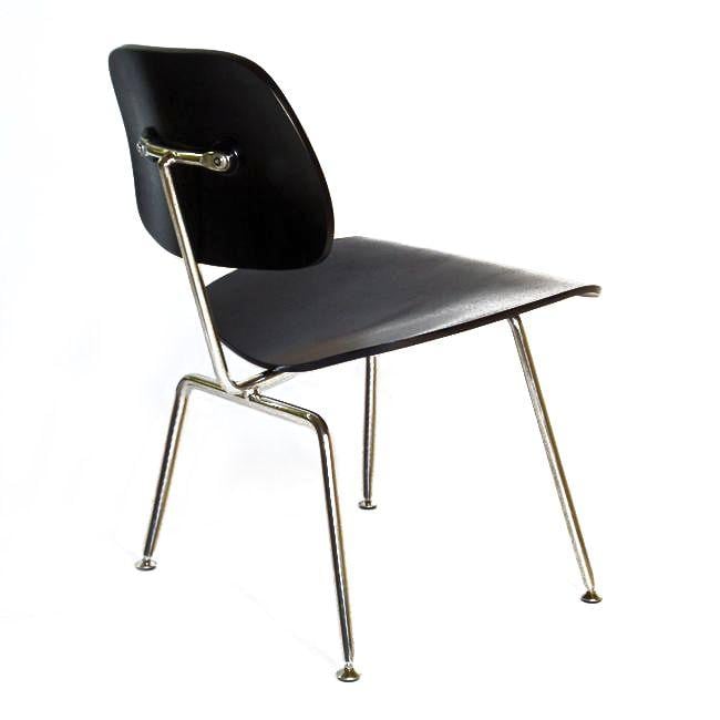 Charles Eames style, Chaise de salle à manger DCM noir