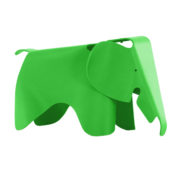 Charles Eames style, Chaise éléphant Elephant Enfants vert