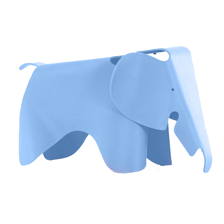 Charles Eames style, Chaise éléphant Elephant Enfants bleu clair