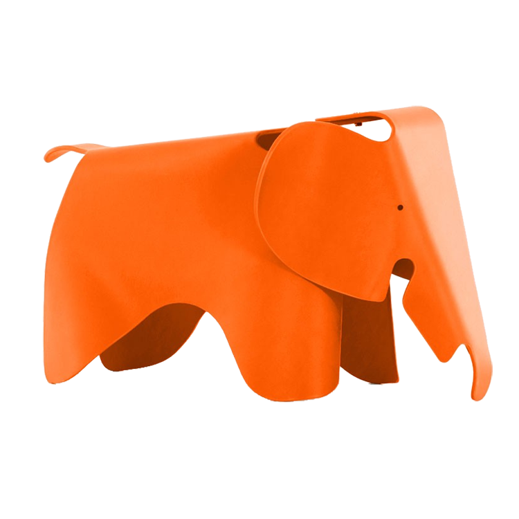 Charles Eames style, Chaise éléphant Elephant Enfants orange
