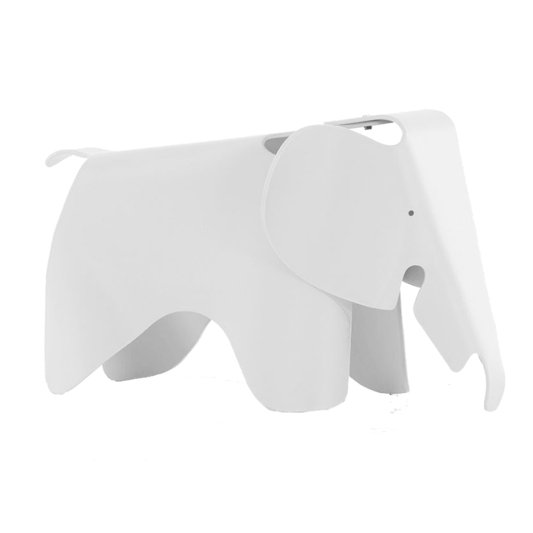 Charles Eames style, Chaise éléphant Elephant Enfants blanc