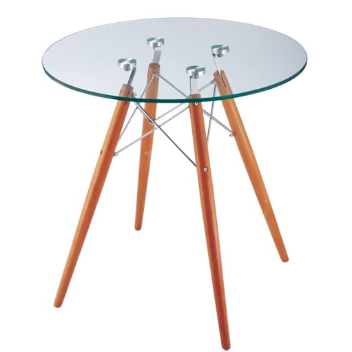 Charles Eames style, Table d'appoint CTW transparent