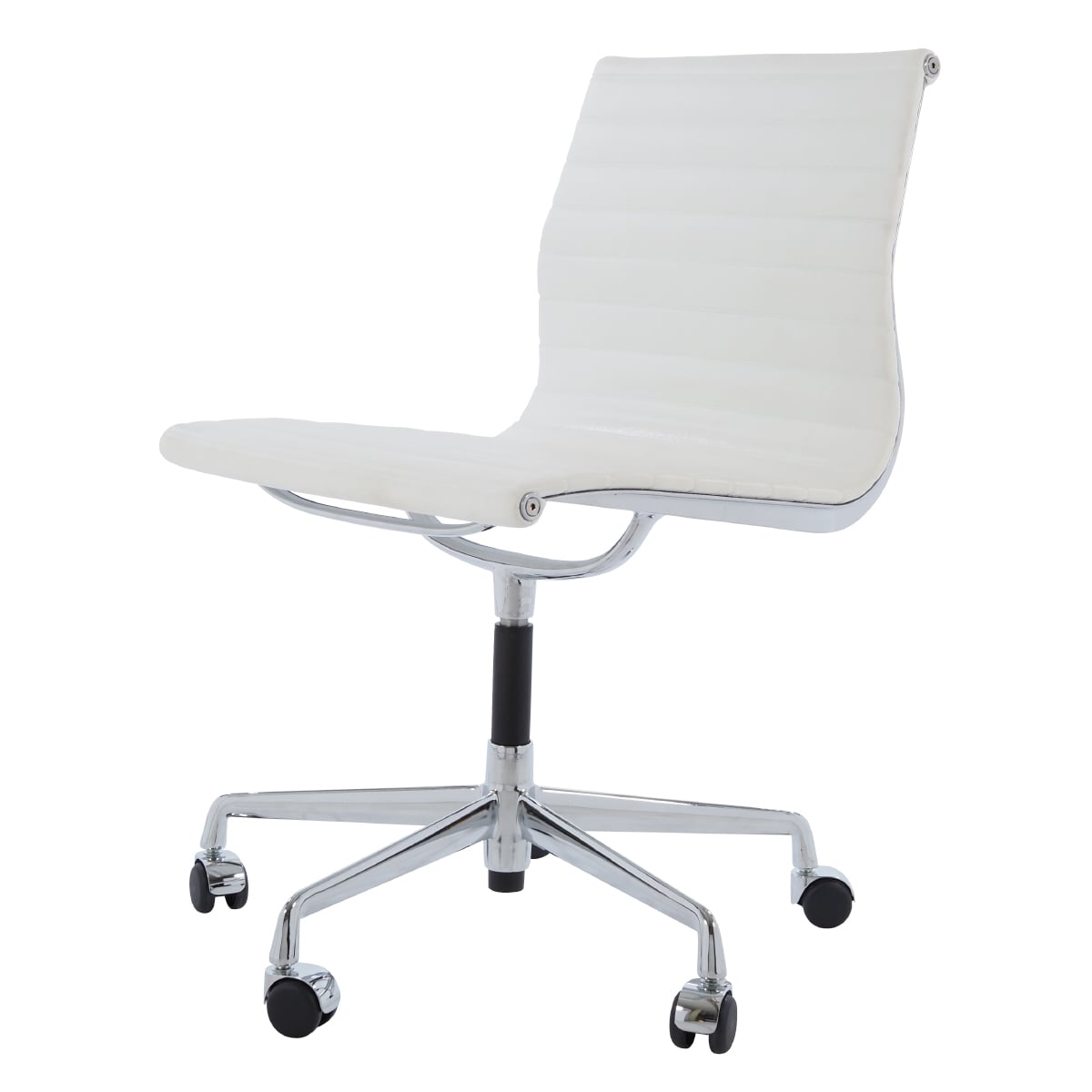 Charles Eames style, Président de la conférence EA105 cuir blanc