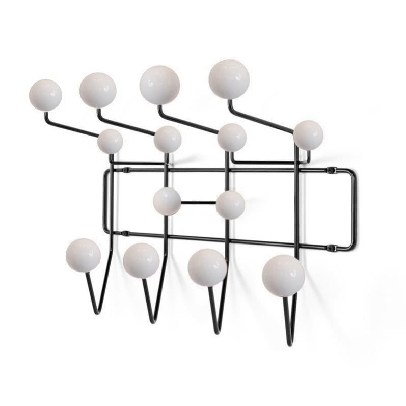 Charles Eames style, Cintre Accrocher tout Blanc avec frame noir frame