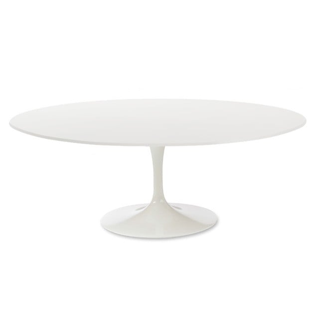 Eero Saarinen style, Table à manger Table tulipe Plateau Bois blanc Base blanc