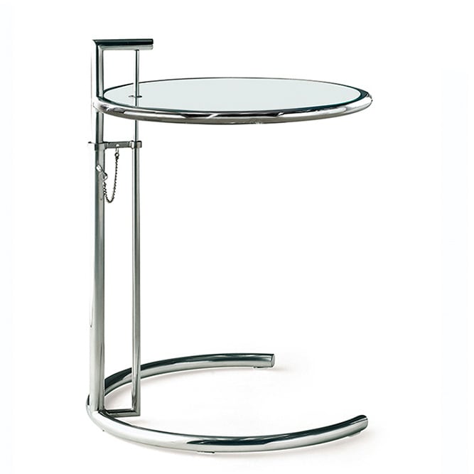 Eileen Gray style, Table d'appoint E1027 chrome