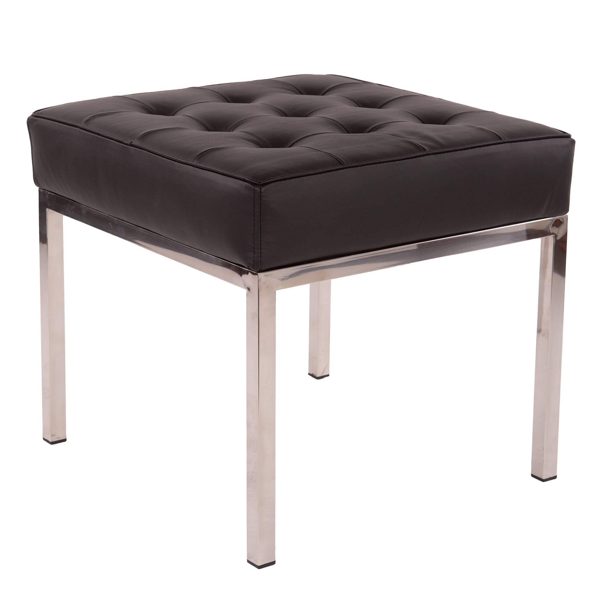 Ludwig Mies vd Rohe style, Tabouret Florence noir