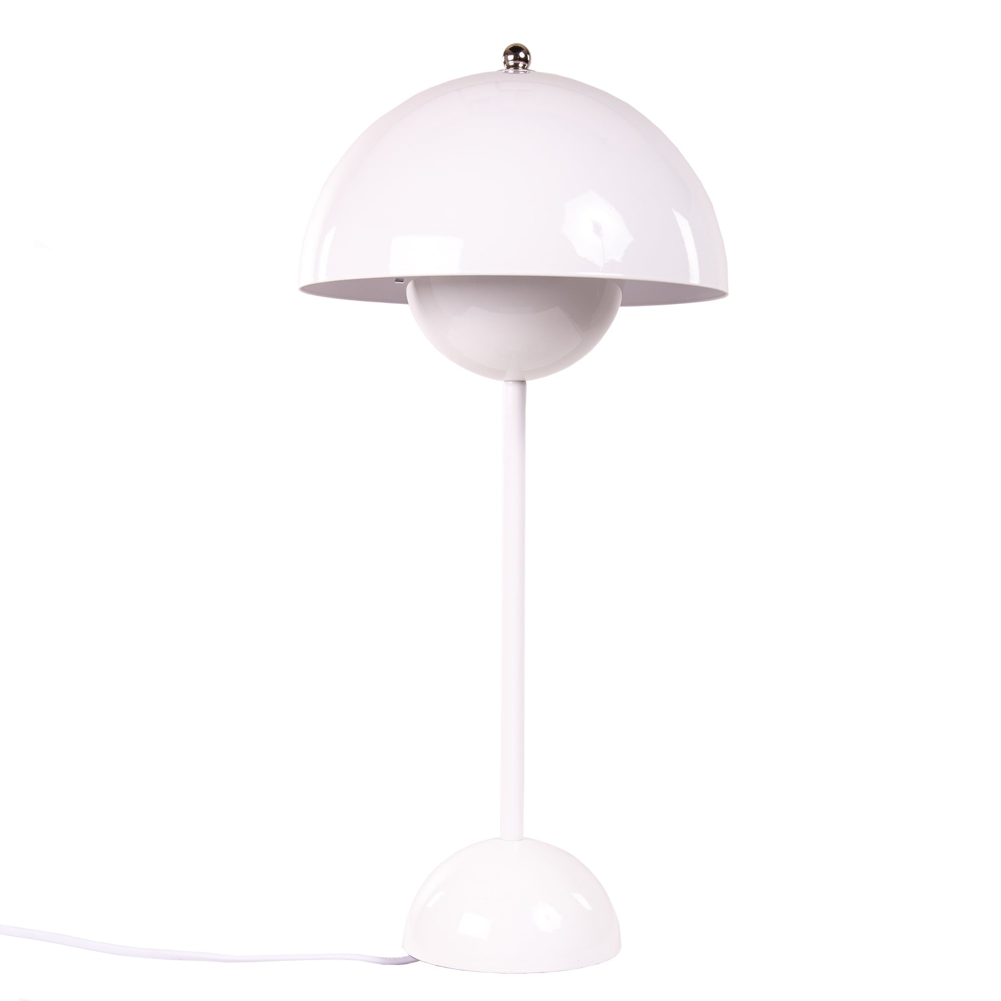 Verner Panton style, Lampe de table Pot de fleur VP3 blanc