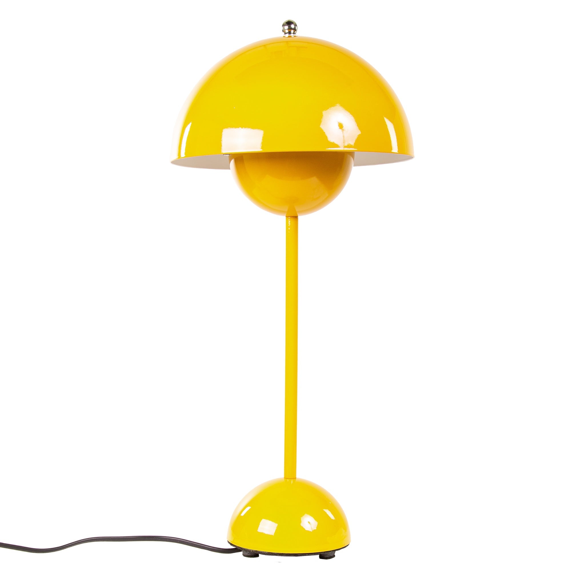 Verner Panton style, Lampe de table Pot de fleur VP3 jaune