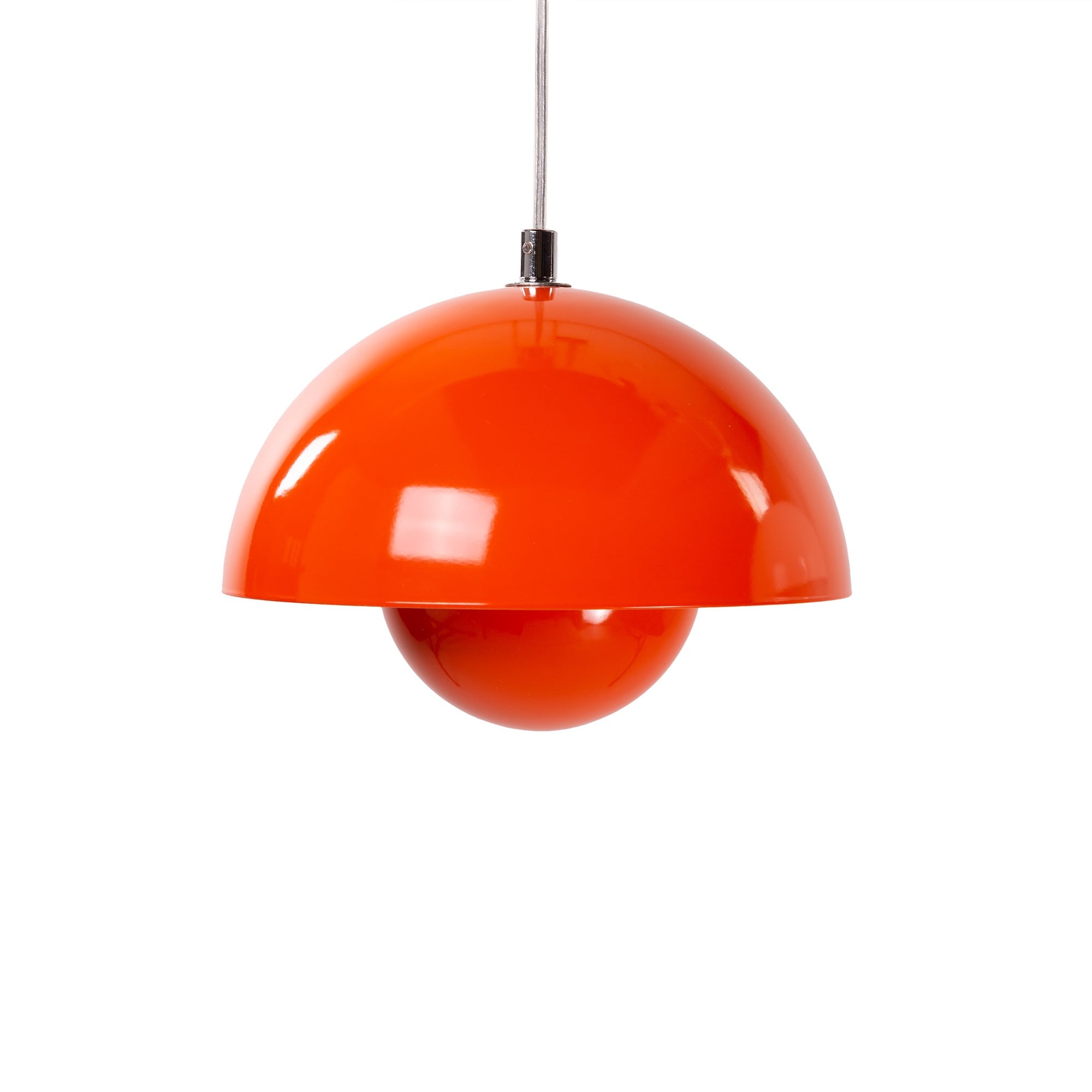 Verner Panton style, Pendentif Pot de fleur VP1 orange