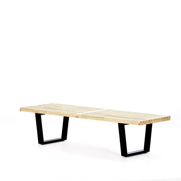 George Nelson style, Banque Nelson Bench chêne 152cm
