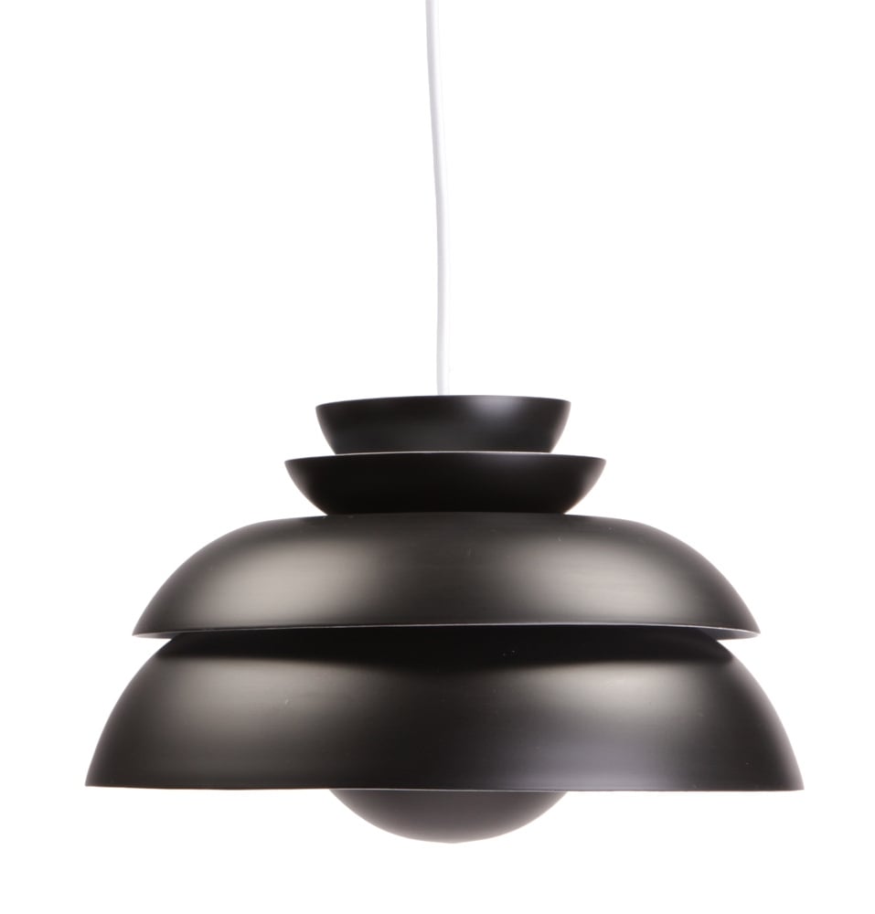 Verner Panton style, Pendentif Concert P1 noir