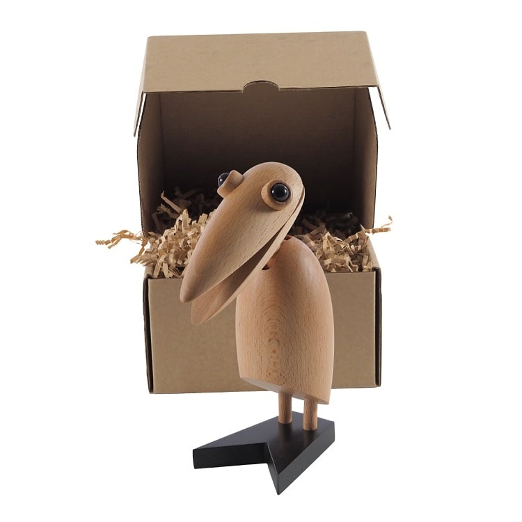 Dominidesign style, Poupée en bois Clip oiseau naturel