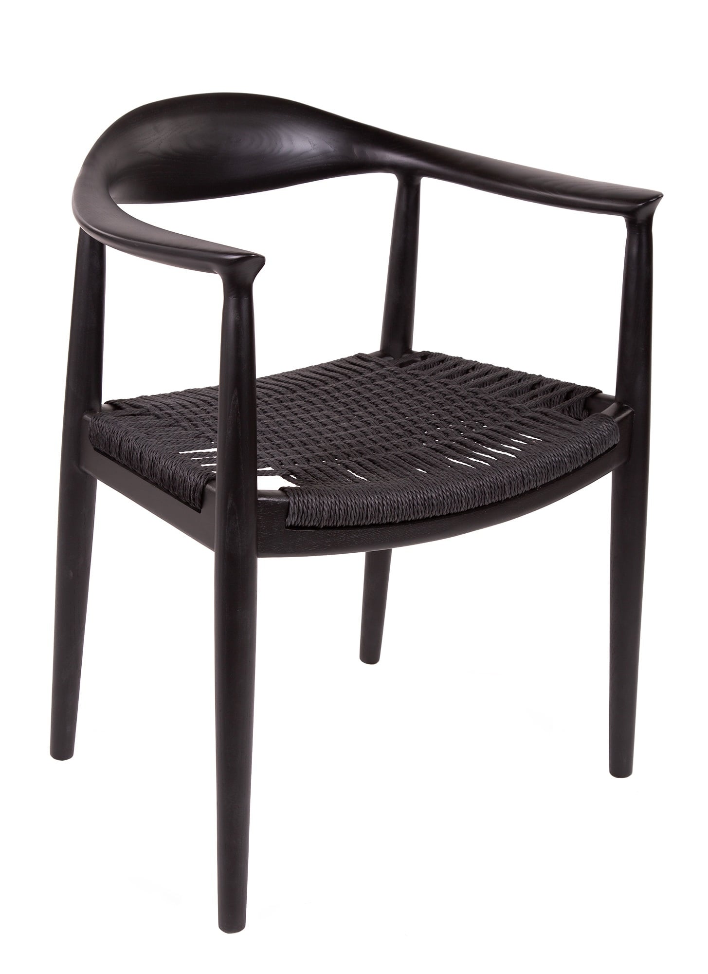 Wegner style, Chaise de salle à manger kennedy chair noir noir