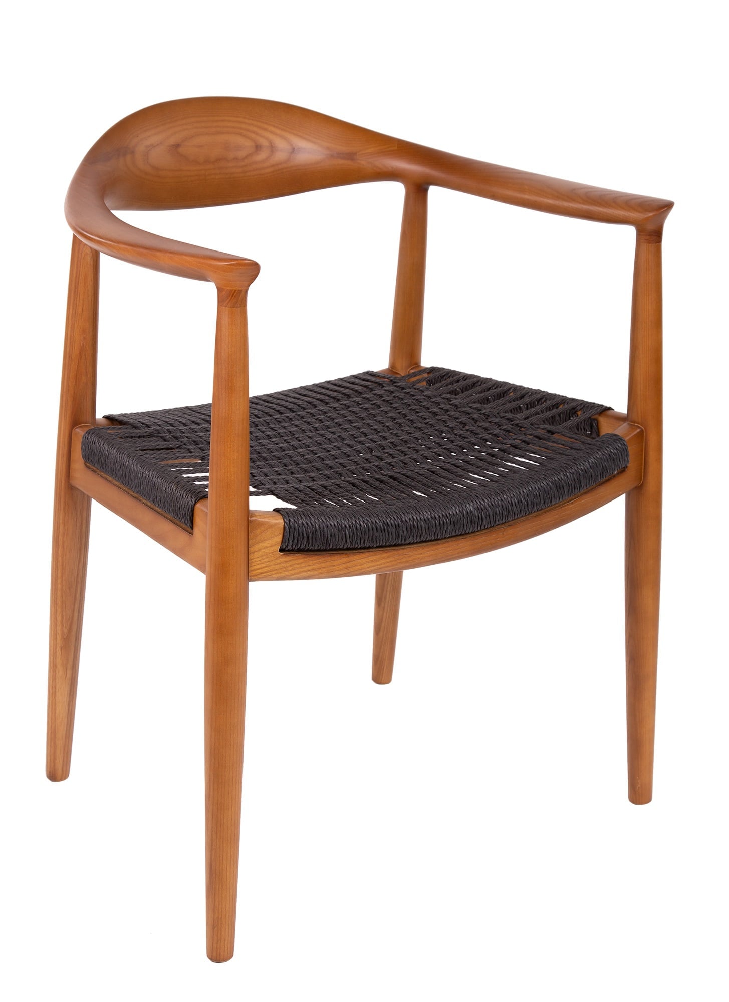 Wegner style, Chaise de salle à manger kennedy chair noyer noir