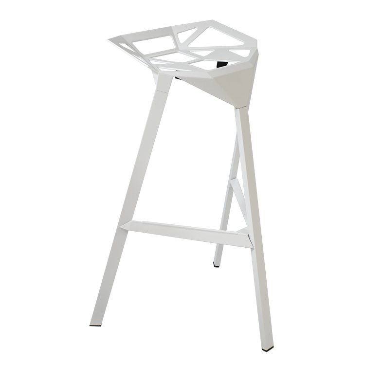 Konstantin Grcic style, Tabouret de bar Un tabouret blanc