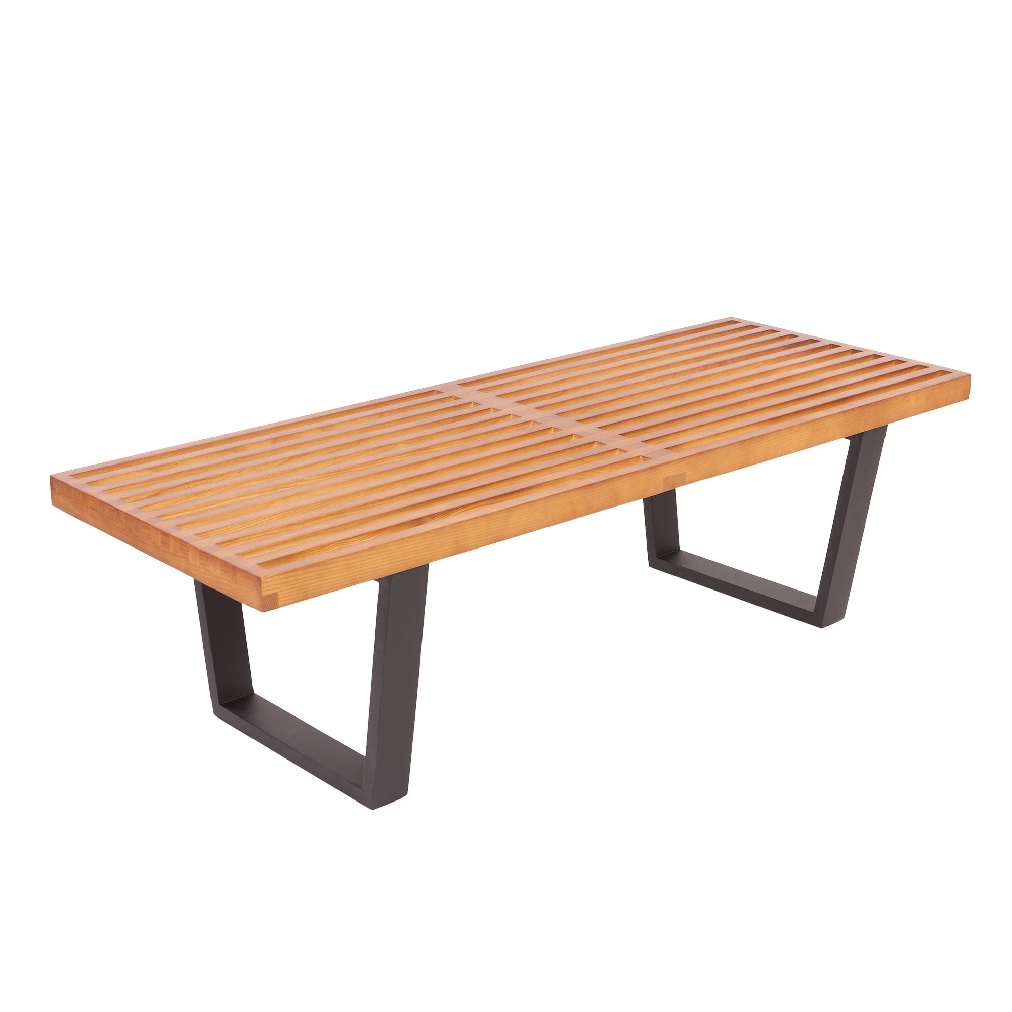 George Nelson style, Banque Nelson Bench noyer 123cm