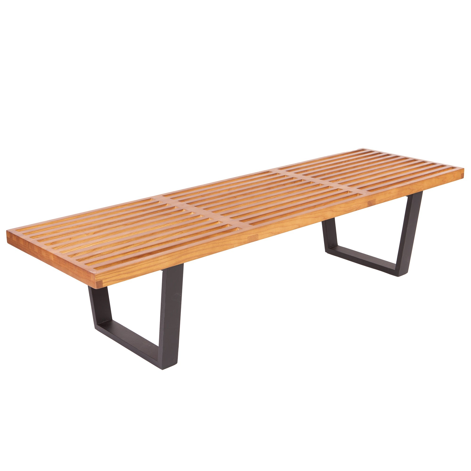 George Nelson style, Banque Nelson Bench noyer 152cm
