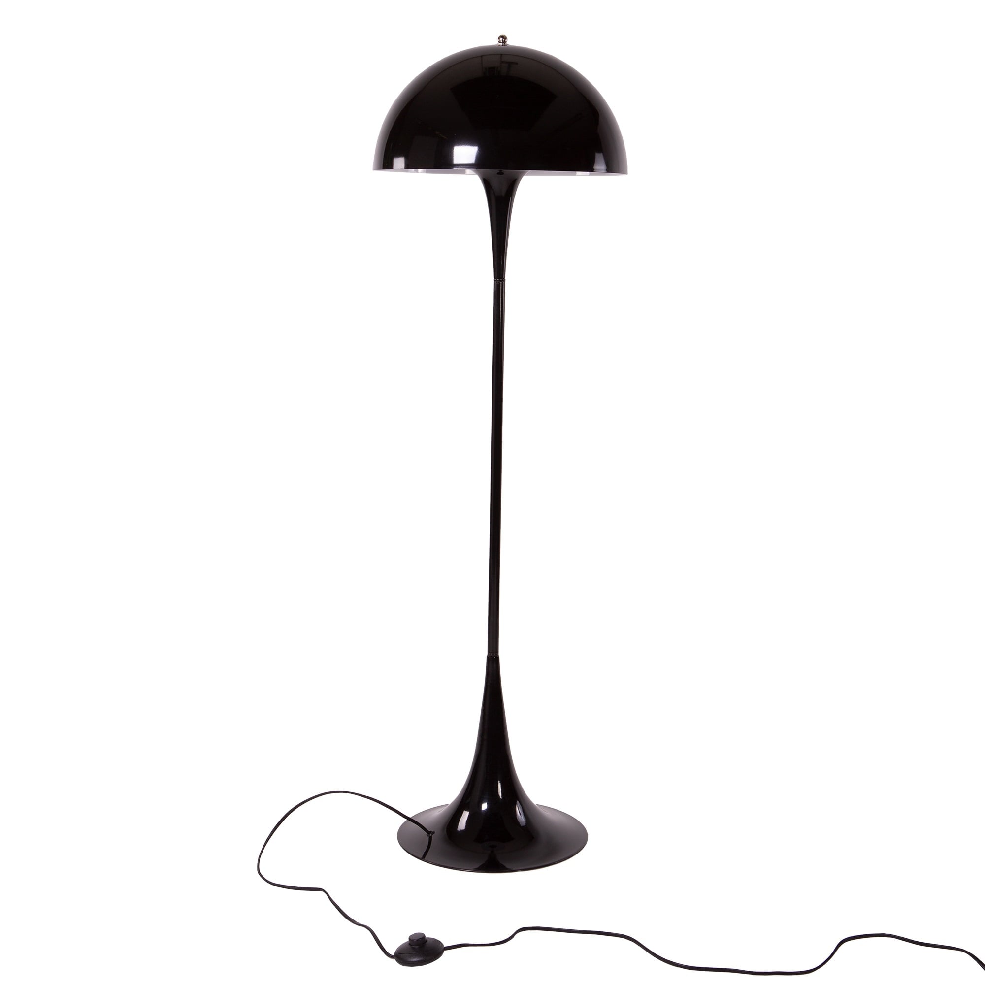Verner Panton style, Lampe à suspension Panton Hella noir
