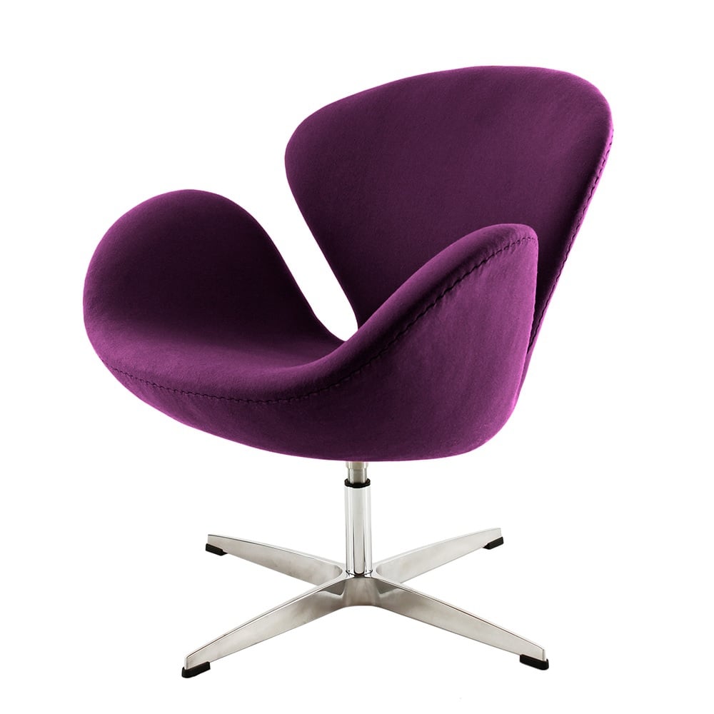 Arne Jacobsen style, Fauteuil Cygne pourpre