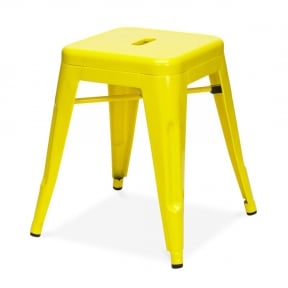Xavier Pauchard style, Tabouret Tabouret de style Tolix 48cm jaune brillant