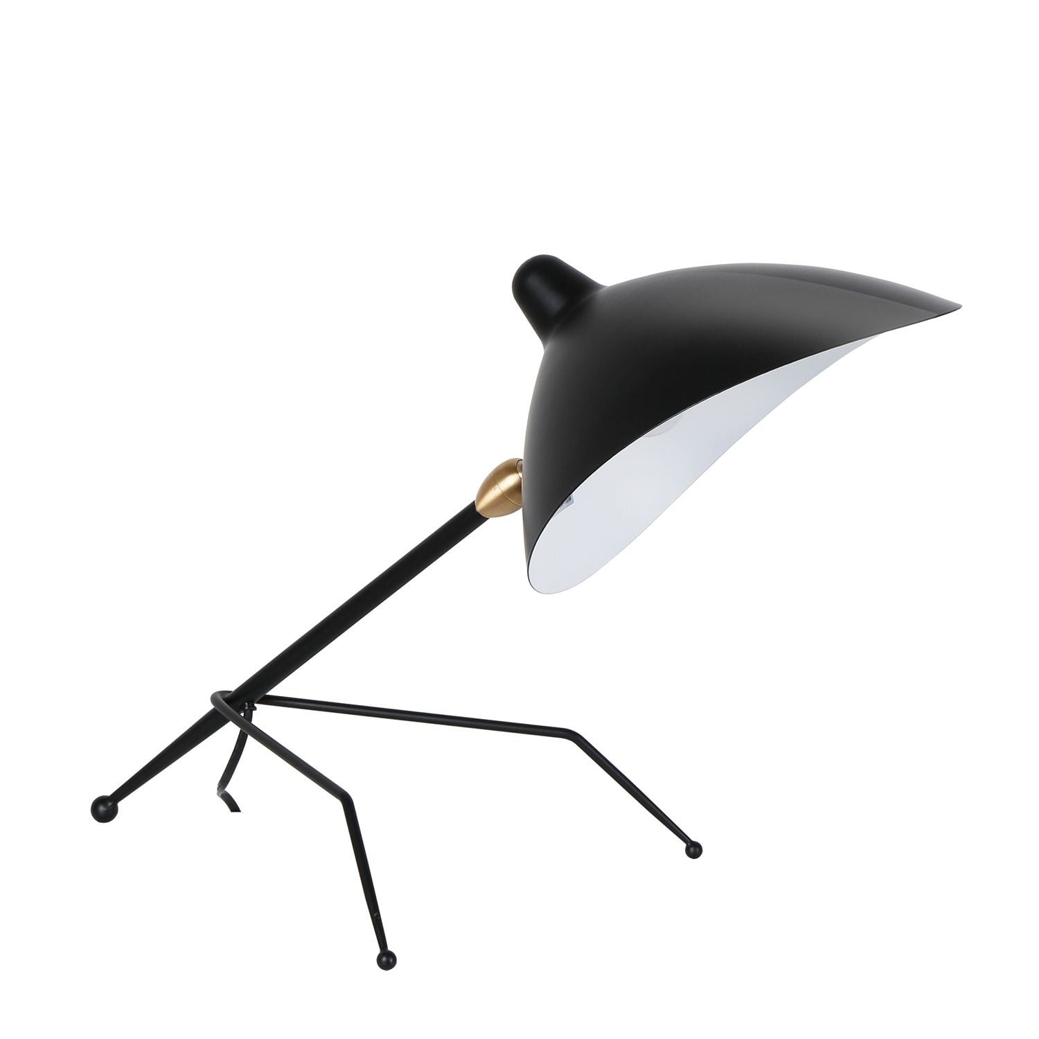 Serge Mouille style, Lampe de table Contemporary noir
