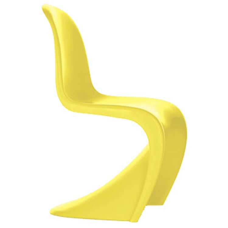 Verner Panton style, Chaise pour enfants Chaise Panton brillant jaune