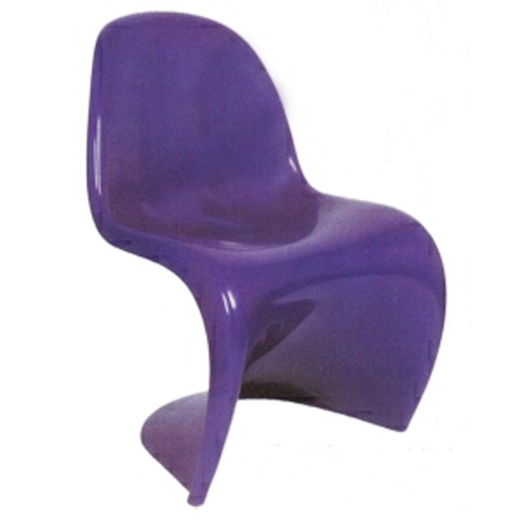 Verner Panton style, Chaise pour enfants Chaise Panton brillant pourpre
