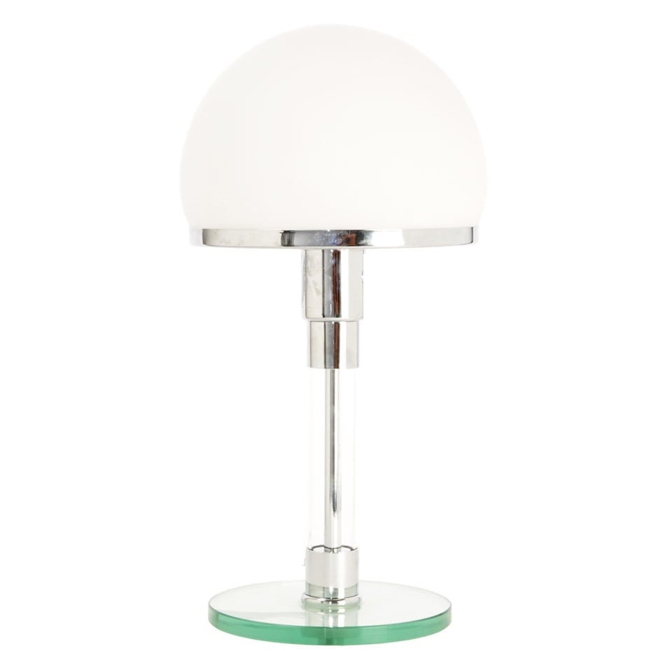 Wilhelm Wagenfeld style, Lampe de table WG24 blanc