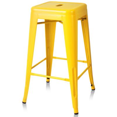 Xavier Pauchard style, Tabouret de bar Tabouret de style Tolix 77cm jaune brillant