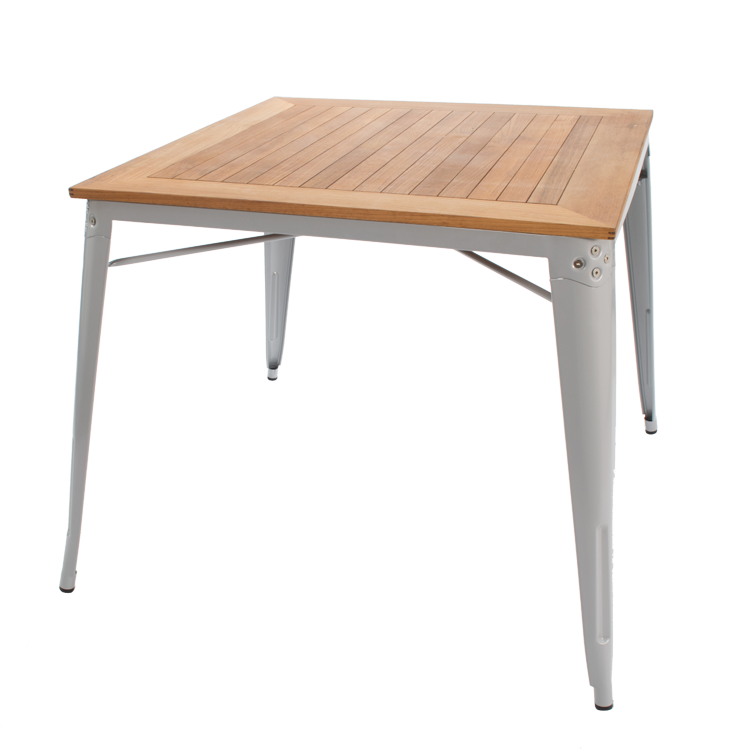 Xavier Pauchard style, Table à manger Table d'extérieur de style Tolix gris